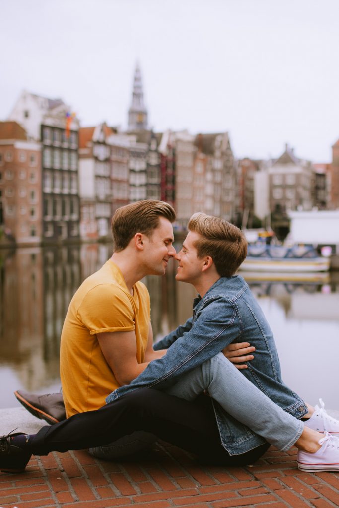 Gay couple photoshoot Amsterdam gay photographer