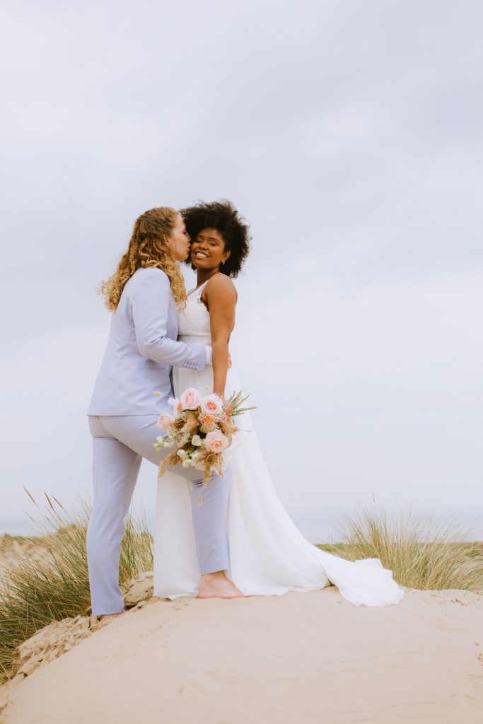Lesbische bruiloft trouwfotograaf